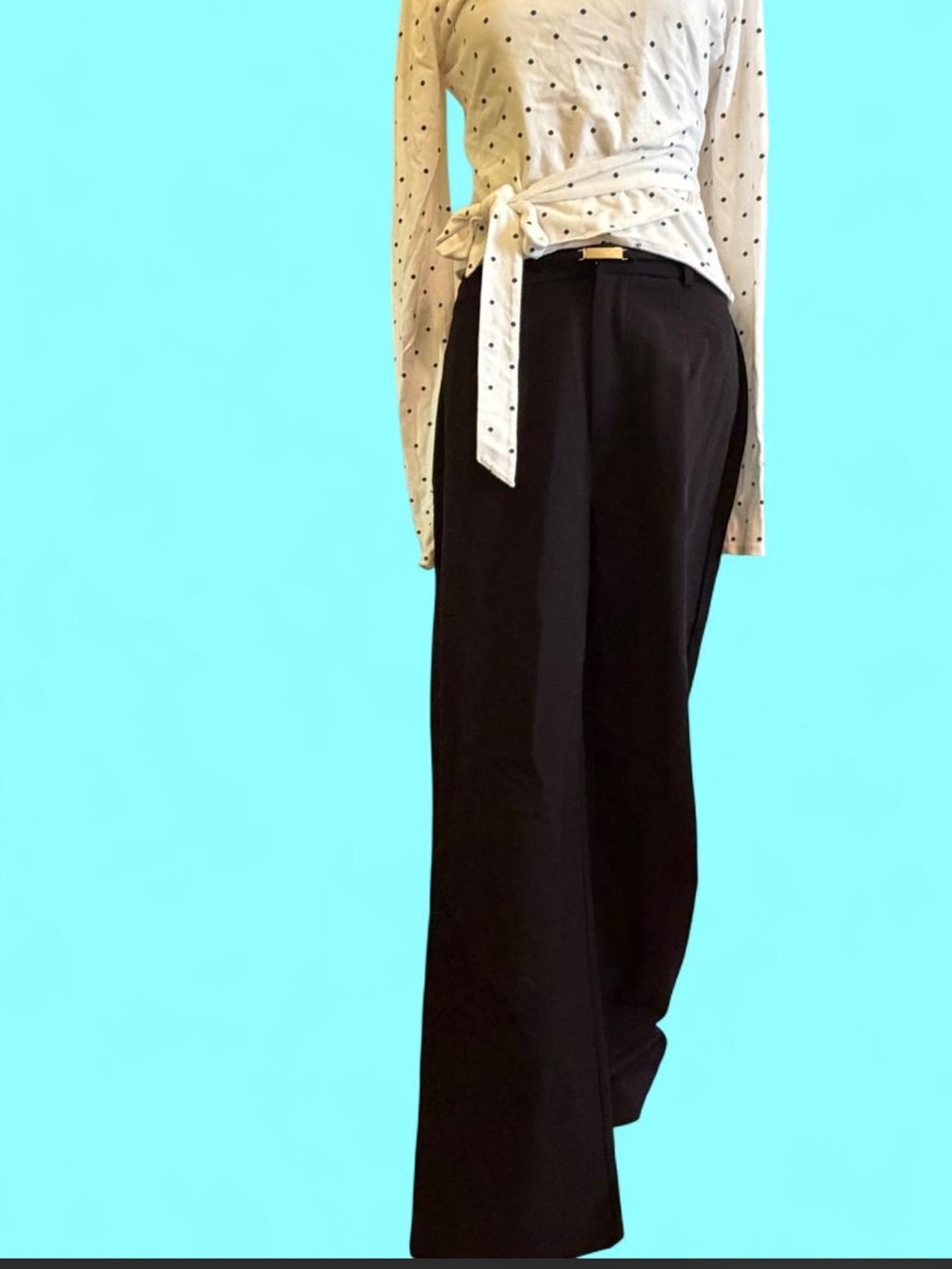Princess Polly Flounce Pants Black